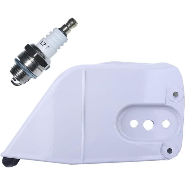 Kædeldæksel med tændrør til STIHL MS260 MS270 MS290 MS310 MS380 MS381 024 026 028 029 034 036 038 039 Vit
