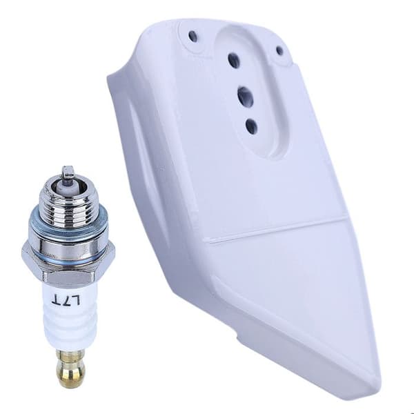 Kædeldæksel med tændrør til STIHL MS260 MS270 MS290 MS310 MS380 MS381 024 026 028 029 034 036 038 039 Vit