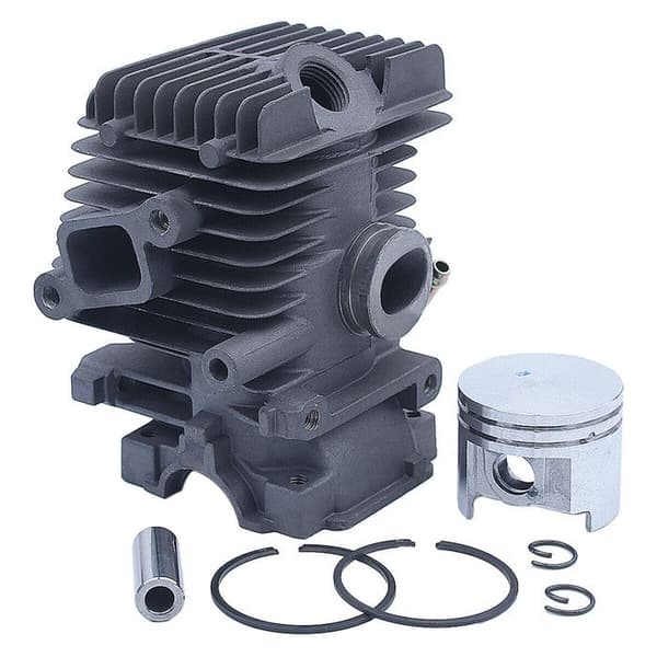 Samling af cylinderstempel 37MM til Stihl MS192 MS192T MS192TC MS192TC-E MS192T-Z MS192TC-E motorsave med bolt af Grå