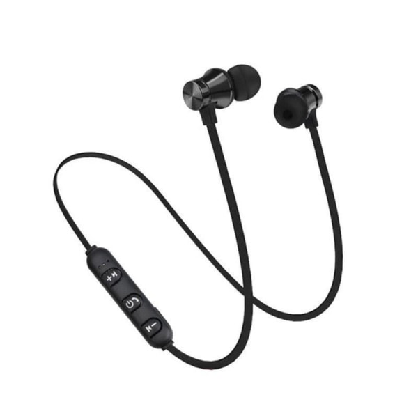 Magnetiska Trådlösa Sporthörlurar - Bluetooth 4.2 svart