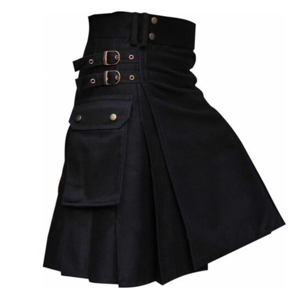 Herr ny sommar skotsk kjol Pocket Pläd kontrast XL