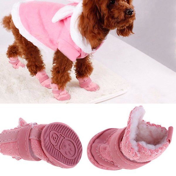 Nytt mode, härliga varma hundskor i bomull Pink 2