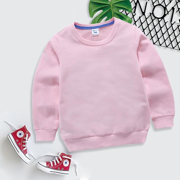Enfärgad tröja för barn Baby bomull pink 100 code