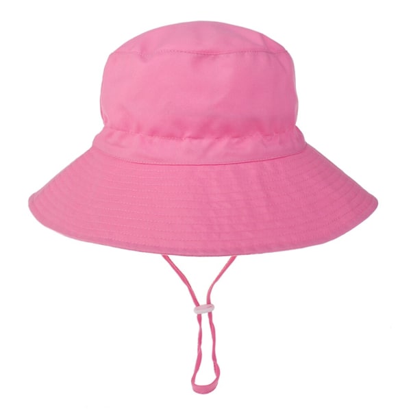 Sommar Baby Solhatt för 0-8 år Flickor Pojkar Babys UV-skydd utomhus Pink 3-8 years