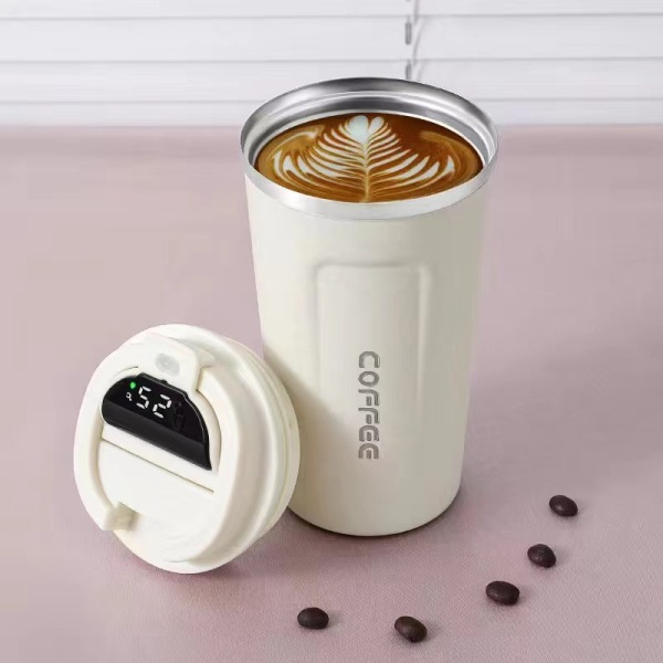 Intelligent temperaturmätning kaffemugg，510ml white