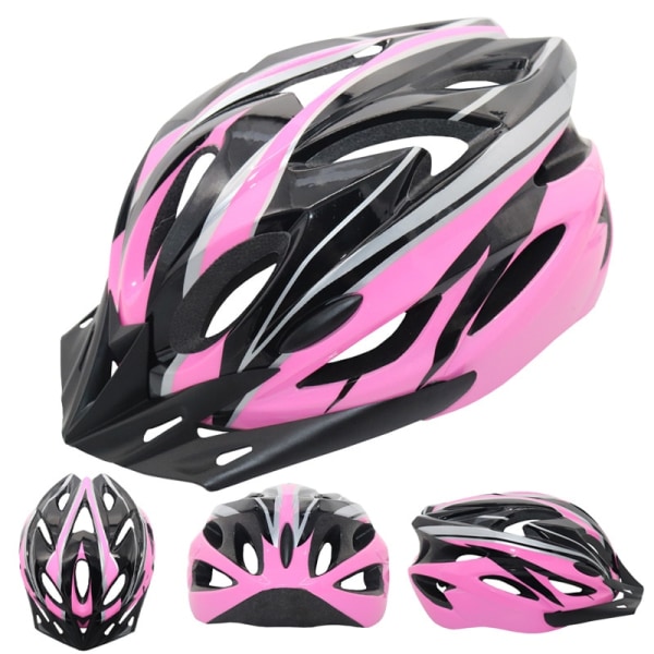 Cykelhjälm Komfortfoder Lätt ihålig Justerbar Black pink