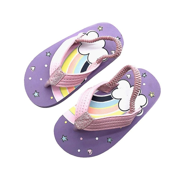 Barn Tofflor Flip-flops Sommar Casual Sandaler Purple 26