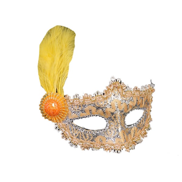 Princess Prom Accessories Barnprydnader（mask） yellow