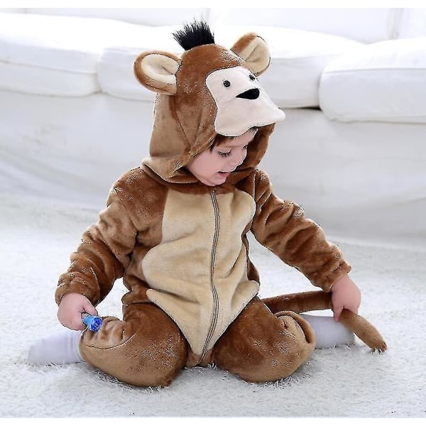 Dinosaurie kostym, söt huva för barn Monkey 0-3 Months