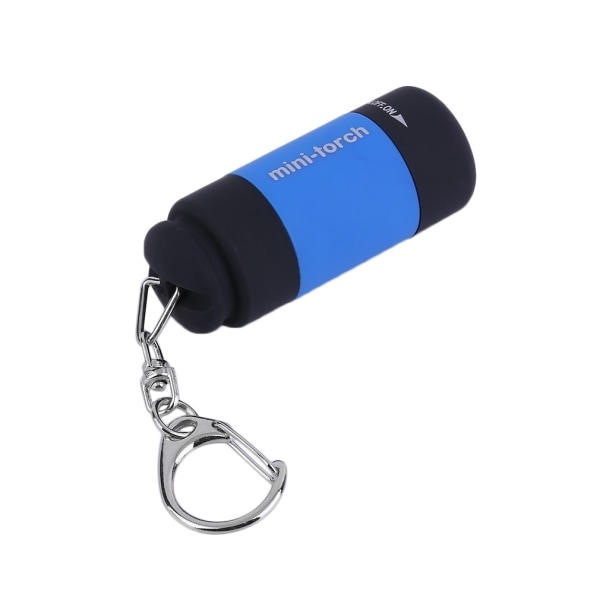 Nyckelring Ficklampa USB Uppladdningsbar LED blue