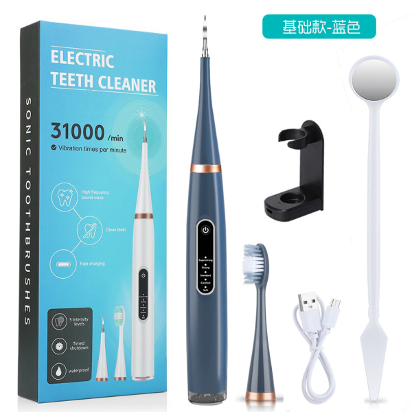 5-växlad elektrisk tandborste och rengöringsmedel blue d516 | blue | Fyndiq