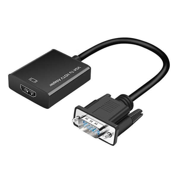 Vga Till HDMI Adapter Kabel Hane Till Hona Audio Video Converter För Dator