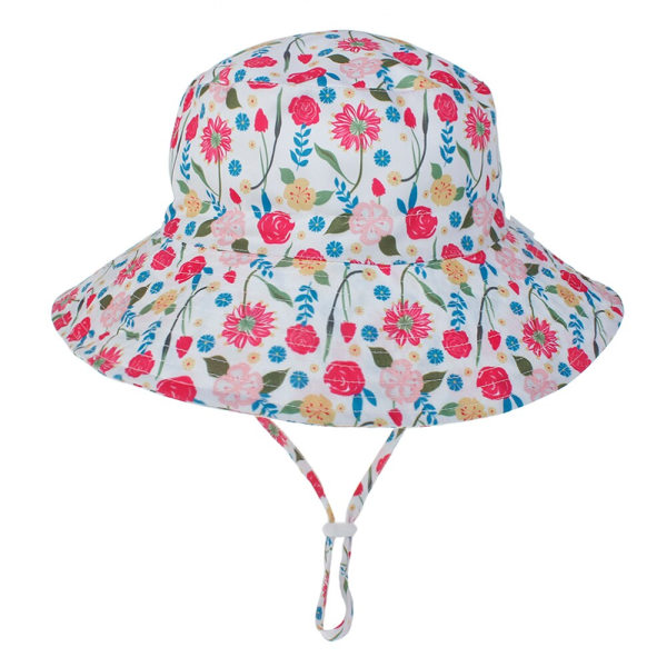 Sommar Baby Solhatt för 0-8 år Flickor Pojkar Babys UV-skydd utomhus White 0-3 years