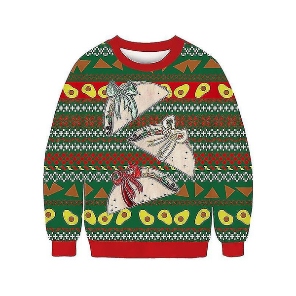Unsiex Christmas Jumper Pullover Sweatshirts Style 2 2XL