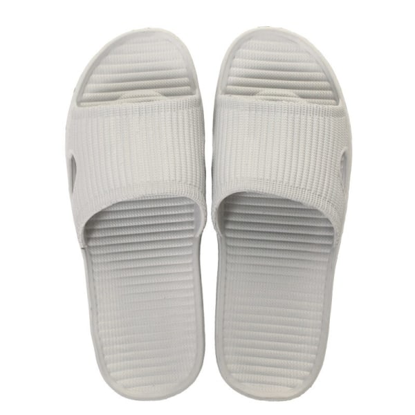 Inomhustofflor Golv Platta Skor Dam Herr Halkfria flip Flops Bad Hem Tofflor Kvinnlig Tofflor Bekväm Zapatillas De Hombre gray 44-45