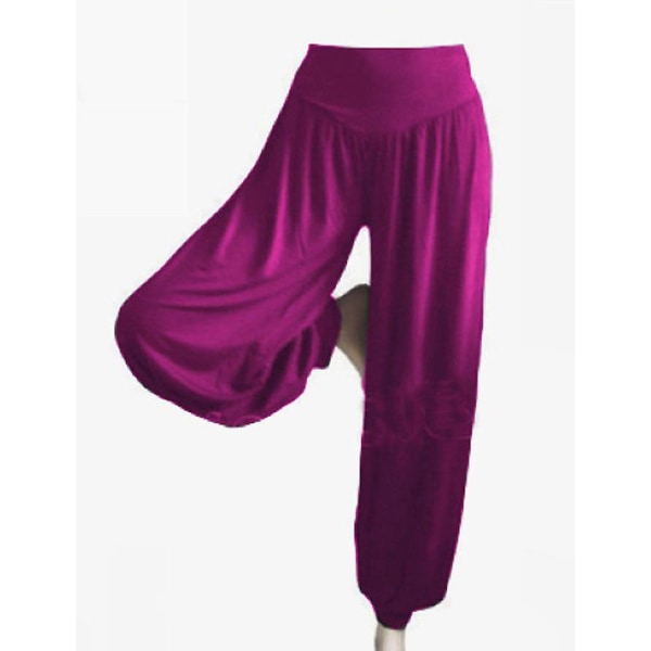 Harem Yogabyxor för kvinnor med breda ben Fuchsia XL