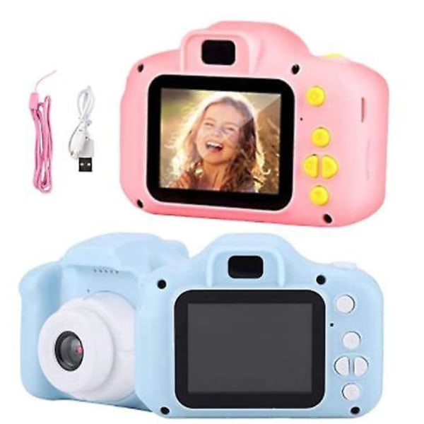 Mini laddningsbar kamera 8mp HD Video 2 tums skärm Blue (With 32G)