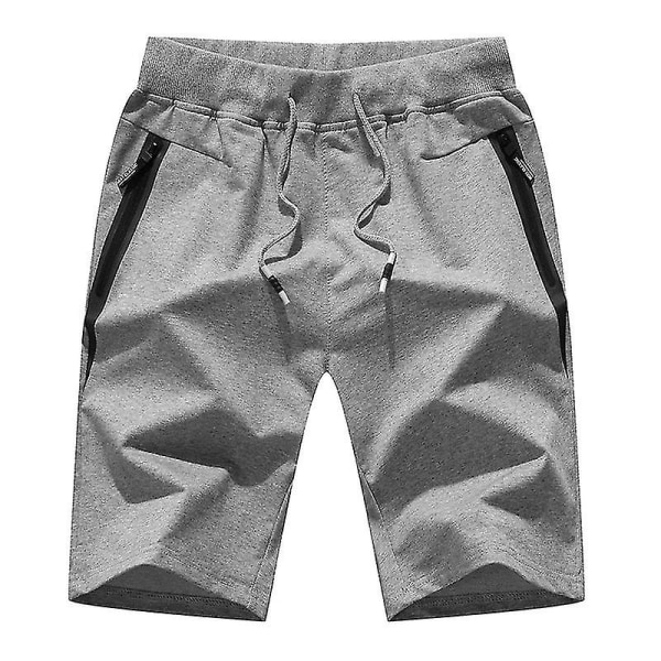 Gymshorts för män casual sportshorts light grey XL