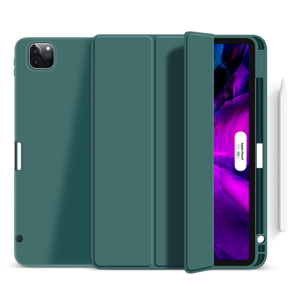 Lämplig för ipad helskärms surfplatta mjukt case dark green Pro12.9【2020】