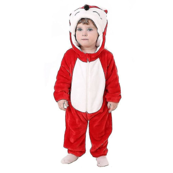 Dinosaurie kostym, söt huva för barn Red fox 3-6 Months