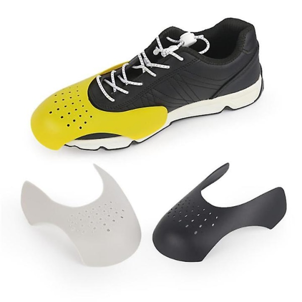 Ett par Sneaker Shield Anti-wrinkle Shoestay yellow S