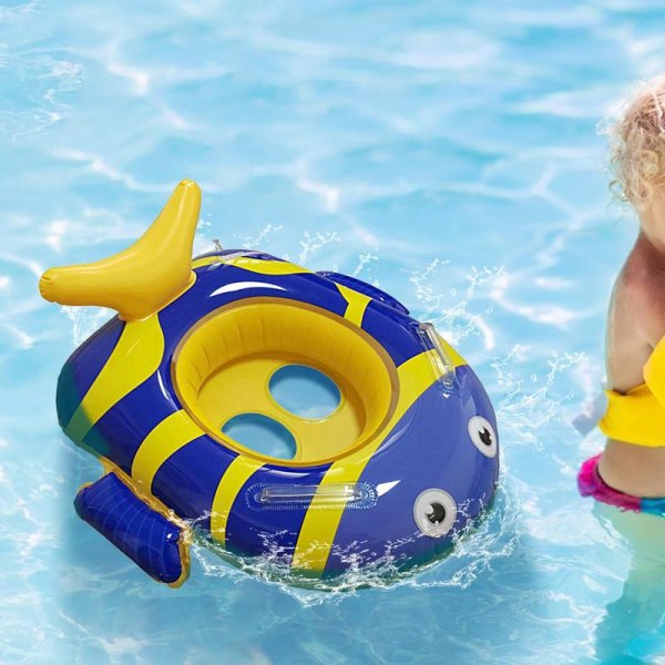 Toddler Float Uppblåsbar Ring Seat Yellow