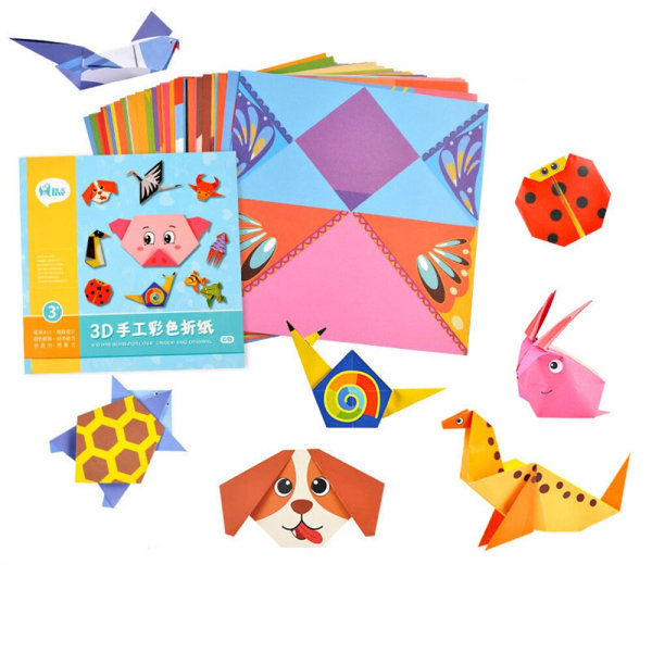 54 sidor Montessori-leksaker DIY-pysselleksak för barn Animal
