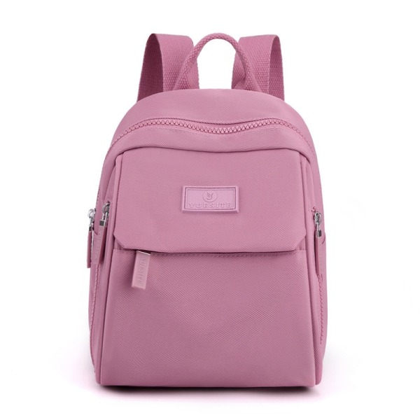 Mini Kvinnor Ryggsäckar Stöldskydd Vattentät Nylon Liten Bagpack Dark pink