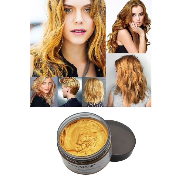 Tillfällig hårfärgsvax Engångshårfärgskräm Gold