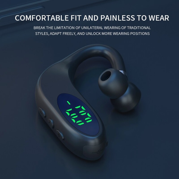 2023 nytt öronmonterat bluetooth headset v9