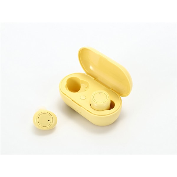 P1 mini öronsnäcka trådlöst mobiltelefonsamtal yellow