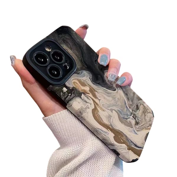 iPhone 16 Skal - Ink Marble