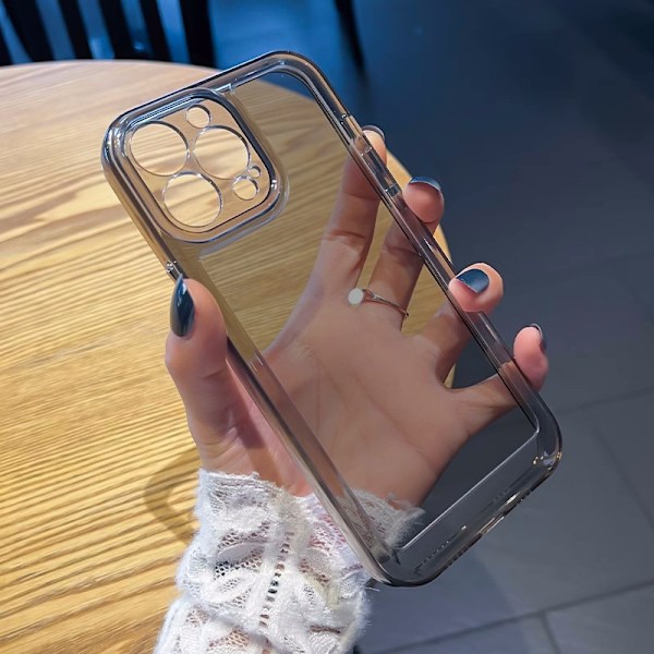 iPhone 16 Plus Skal - Genomskinlig Svart