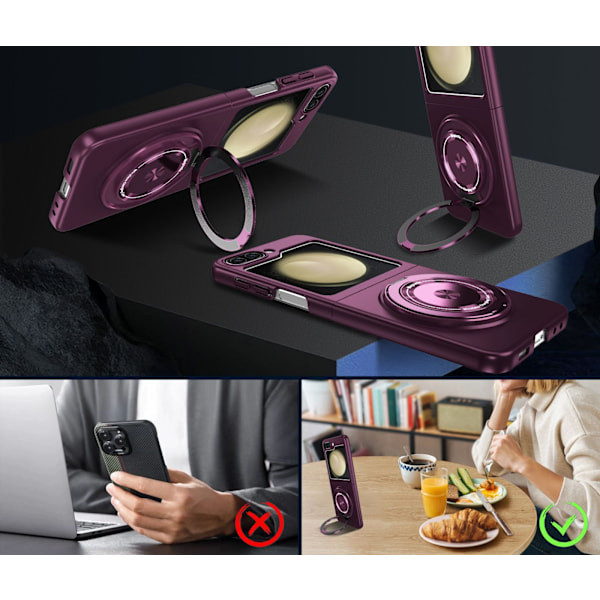 Samsung Galaxy Z Fold 5 Skal - Mörklila