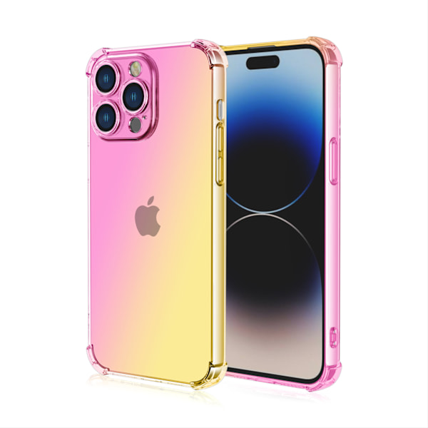 iPhone 15 Plus Skal - Rosa/Gul