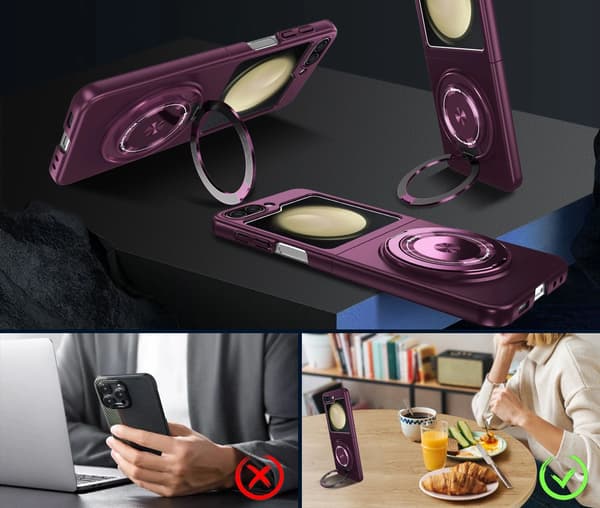 Samsung Galaxy Z Fold 4 Skal - Mörklila