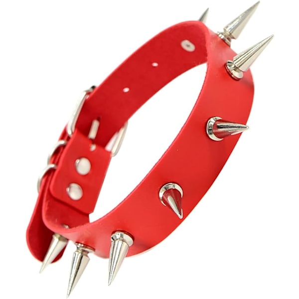 6 stk. Choker Halsbånd Punk Choker Halskjede for Kvinner Jenter Svart Pu