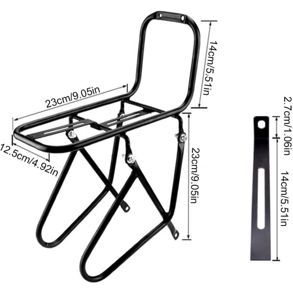 Cykel Front Rack Stål | Front Bike Cargo Rack | Bike Cargo RackCargo Net | Med Stabilitet Og Universal | Passer Til Multifunktionel Og Universal Brug |