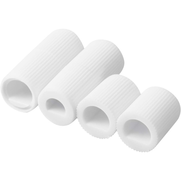 4 pakker plastkontrollknapper med 12 adaptere universell design