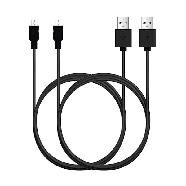 Micro USB-kabel, 2-pak [6FT, 6FT], Hurtigopladningskabel, Høj hastighed