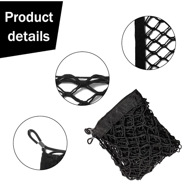 2 Pakker Heavy Duty Cargo Net Stretchable. Justerbar Elastisk Bagagerum