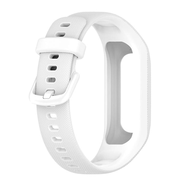 Til Garmin Smart 5 ensfarvet silikone urbånd HXO White