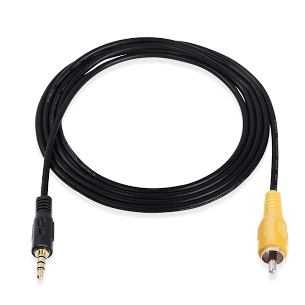 3,5 mm til Rca-videokabel 1\\/8 tommers hannkontakt til Rca-hann