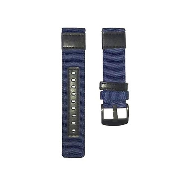 For Garmin Move Luxe 20mm Canvas Slidstærkt Rem NCS Blue