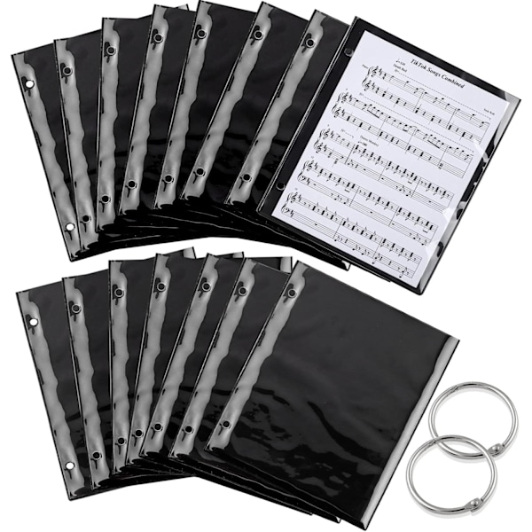 Enkeltsidet Flip Folder Sider (15 stk.) - Marching Band Musical Flip