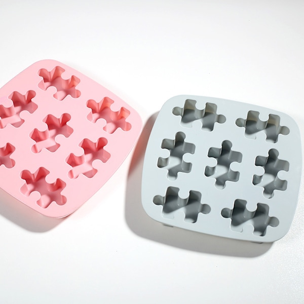 Jigsaw Cookie Ljus Dessert Gips Form