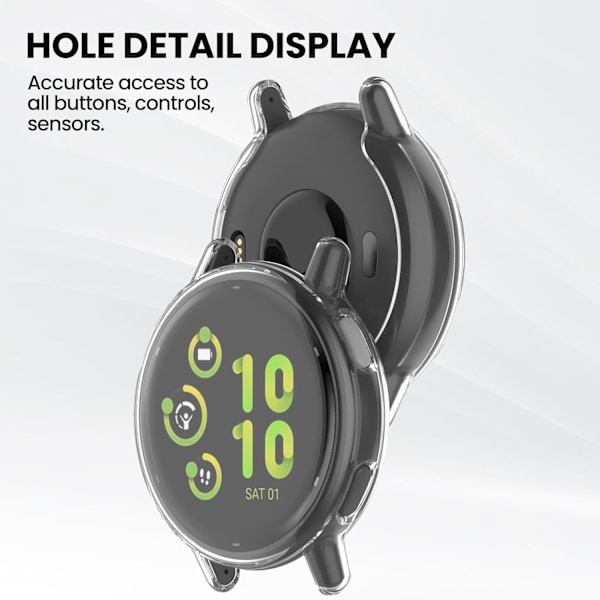 Skärmskyddsfodral Kompatibelt för Garmin vivoactive 5, Mjukt Flexibelt TPU Stötsäkert Fodral Skyddande Skal Stötfångarskydd för vivoactive 5 Smartwa