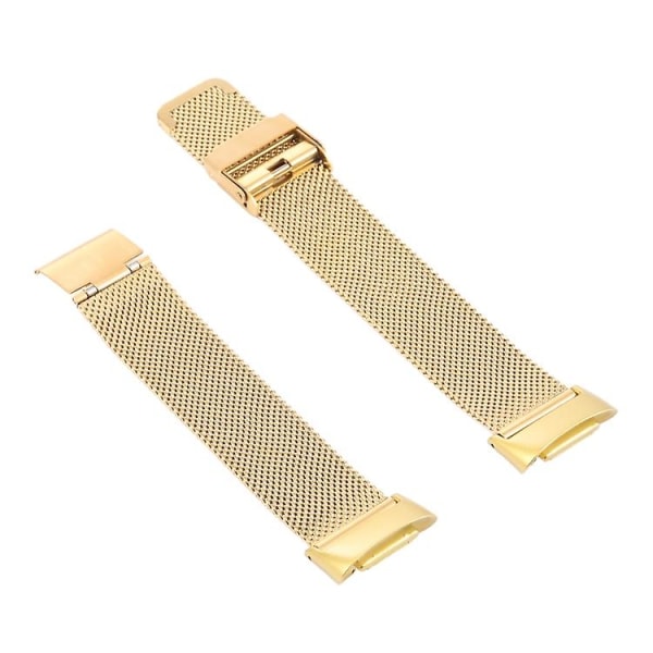 För Fitbit Charge 5 Milan Steel Double Buckles Strap Watch Band TNB Gold