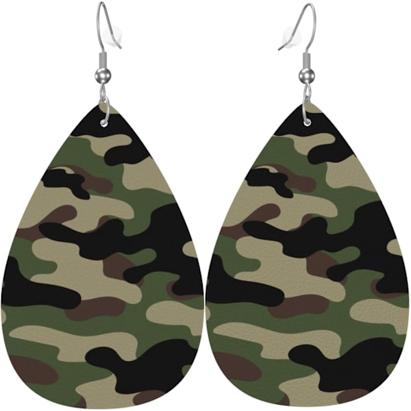 Faux läder tårformade örhängen för tonårsflickor kvinnor drop dangle örhängen present