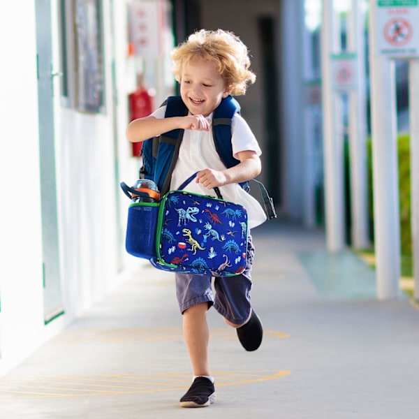 Dinosaur Lunch Bag - Dinosaur Fossils Isoleret Madkasse til Drenge